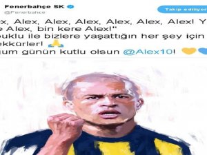 Fenerbahçe, Alex’in Doğum Gününü Kutladı