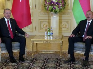 Erdoğan Aliyev’le Görüştü