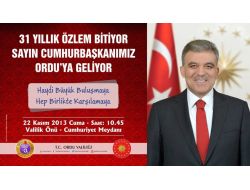 Ordu’yu Cumhurbaşkanı Heyecanı Sardı