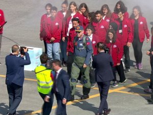 Erdoğan Teknofest’e Pilot Tulumuyla Geldi