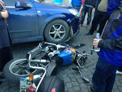 Rize'de Motosiklet Kazası