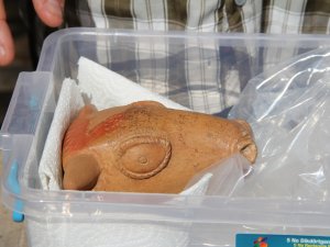 3500 Yıllık Boğa Biçimli Kap Bulundu