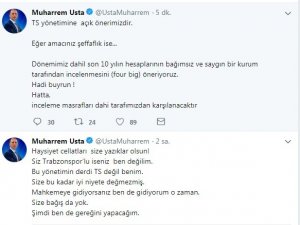 Muharrem Usta’dan Sert Açıklama