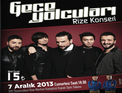 Gece Yolcuları Rize'ye Geliyor