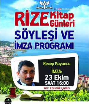 Recep Koyuncu Rize Kitap Günleri’nden Çıkarıldı