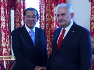 Yıldırım, Kamboçya Başbakanını Kabul Etti