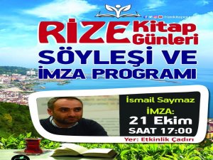 İsmail Saymaz ve Ataol Behramoğlu Rize Kitap Günleri'nde Okuyucularıyla Buluşacak