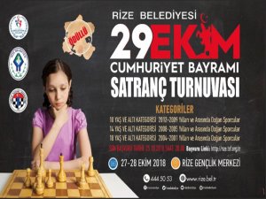 Rize'de Satranç Turnuvası Düzenlenecek