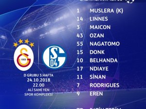 Galatasaray’ın 11’i Belli Oldu