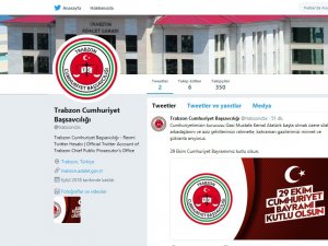 Trabzon Cumhuriyet Başsavcılığından Cumhuriyet Bayramı Mesajı