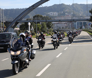 Rize'de Motosikletlerle "Cumhuriyet Bayramı" Korteji
