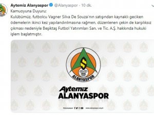 Aytemiz Alanyaspor’dan Beşiktaş’a Dava