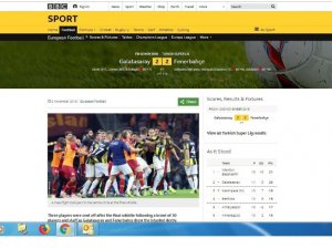 Olaylı Derbi Avrupa Basınında