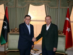 Libya Başkanlık Konseyi Başkanı Al-sarraj’ı Kabul Etti