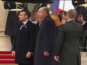 Erdoğan Elysee Sarayı’nda
