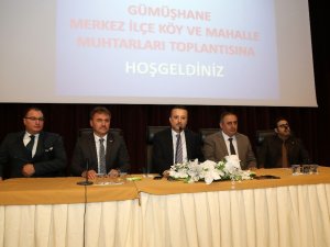 Gümüşhane’de Muhtarlar Toplantısı Düzenlendi