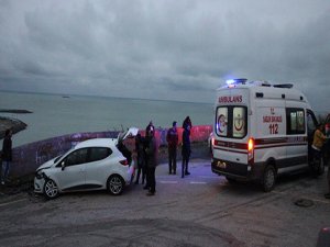 Samsun'da trafik kazası: 1 yaralı!
