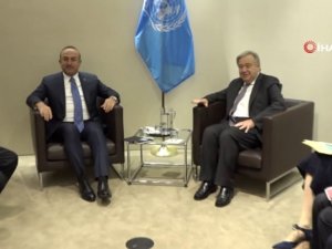 Bakan Çavuşoğlu, Bm Genel Sekreteri Guterres İle Görüştü