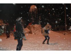 Giresun’da Üniversite Öğrencilerinin Kartopu Savaşı