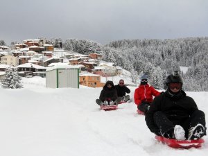 Kümbet Yaylası’nda Kızak Zamanı