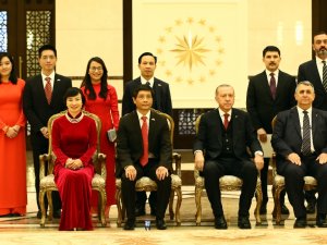 Erdoğan Vietnam Büyükelçisini Kabul Etti