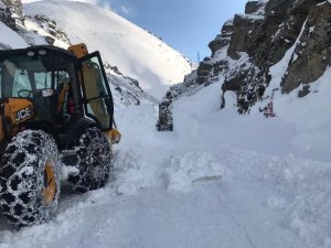 Gümüşhane’de Çığ Nedeniyle Kapanan Köy Yolu Ulaşıma Açıldı