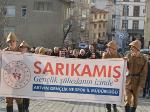 Artvin Sarıkamış Şehitleri İçin Yürüdü