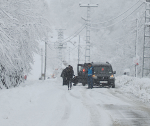 Kar Yağışı Rize'de Yaşamı Zorlaştırıyor