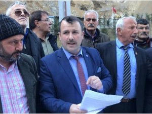 Çaykara´da Muhtarların Taş Ocağı İsyanı