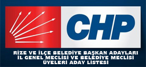 CHP Rize'de Meclis Adaylarını Açıkladı