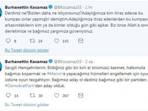 Kocamaz’ın Dp’den Adaylığına İtiraz Edildi