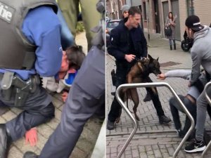Belçika Polisinden Türk Gençlere Şiddet