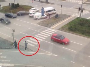 Köpeği Kucaklayıp Yolun Karşısına Geçirdi