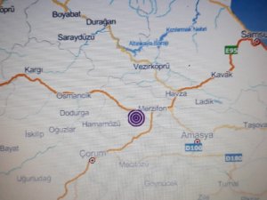 Amasya’da 3.7 Büyüklüğünde Deprem