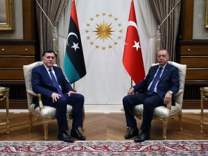 Libya Başkanlık Konseyi Başkanı Al Sarraj’ı Kabul Etti