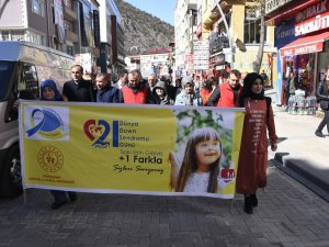 Gümüşhane’de Dünya Down Sendromu Günü Yürüyüşü