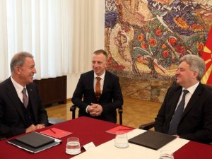 Bakan Akar, Kuzey Makedonya Cumhurbaşkanı İvanov İle Görüştü