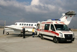 Nazan Bebek Uçak Ambulansla Sevk Edildi