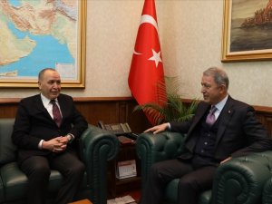Bakan Akar Libya Büyükelçisi Abdulkadir’i Kabul Etti