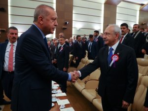 Cumhurbaşkanı Erdoğan Yüce Divan Salonundaki Törene Katıldı