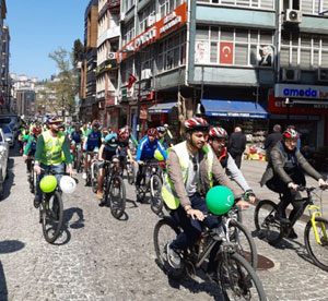 9. Yeşilay Bisiklet Turu Rize'de Gerçekleştirildi