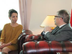 İsveç Kraliyet Ödülü Alan Dr. Zora, Türkiye İsveç Büyükelçisi Yunt İle Görüştü