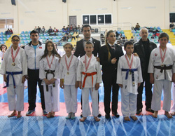 Rize'de Karateciler İl Birinciliği İçin Yarıştı