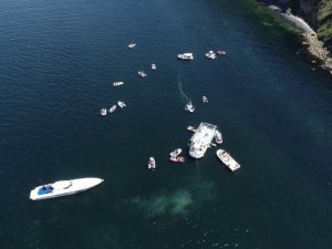 Marmara’da Suyun Altında Nefes Kesen Yarış