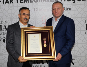 Rize'de Devlet Övünç Madalyası ve Beratı Tevcih Töreni Düzenlendi