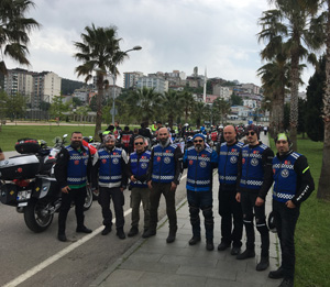 Rize Motosiklet Derneği, 19 Mayıs Etkinliklerinde Samsun'da Boy Gösterdi
