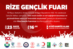 Rize'de 'Gençlik Fuarı' Düzenlenecek