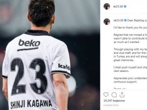 Kagawa Beşiktaş’a Veda Etti