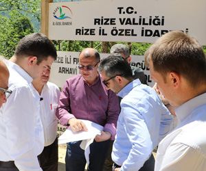Rize İl Genel Meclis Başkanı Türüt, Yatırımları Yerinde İnceledi