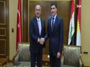 Bakan Çavuşoğlu, Ikby Başkanı Barzani İle Görüştü